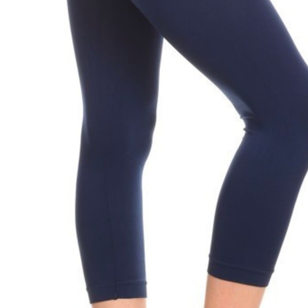 Dark Blue Capri Leggings~One Size